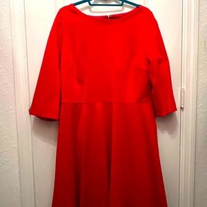 A line short sleeve dress